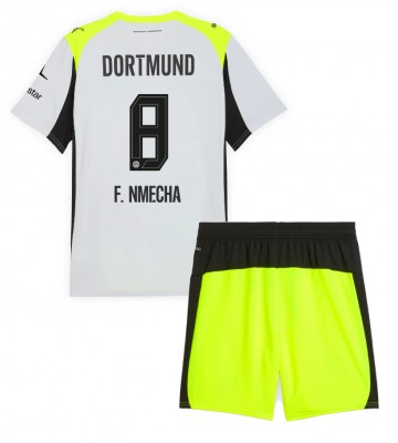 Borussia Dortmund Felix Nmecha #8 Dětské Venkovní Dres 2025-26 Krátký Rukáv (+ trenýrky)