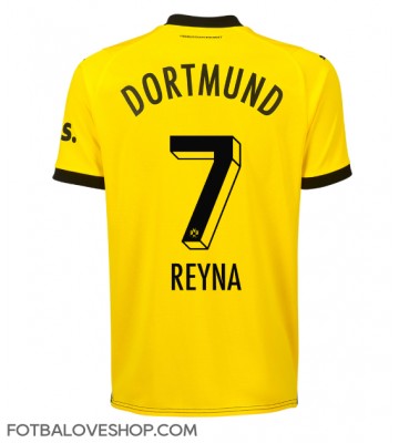 Borussia Dortmund Giovanni Reyna #7 Domácí Dres 2023-24 Krátký Rukáv