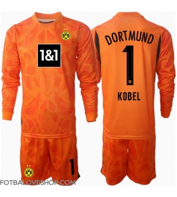 Borussia Dortmund Gregor Kobel #1 Brankářské Dětské Alternativní Dres 2024-25 Dlouhý Rukáv (+ trenýrky)