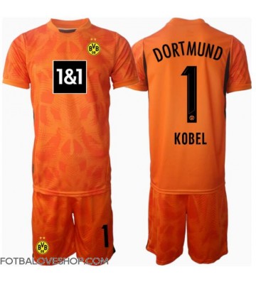 Borussia Dortmund Gregor Kobel #1 Brankářské Dětské Alternativní Dres 2024-25 Krátký Rukáv (+ trenýrky)