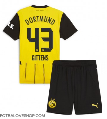 Borussia Dortmund Jamie Bynoe-Gittens #43 Dětské Domácí Dres 2024-25 Krátký Rukáv (+ trenýrky)