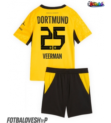 Borussia Dortmund Joey Veerman #25 Dětské Domácí Dres 2026-27 Krátký Rukáv (+ trenýrky)