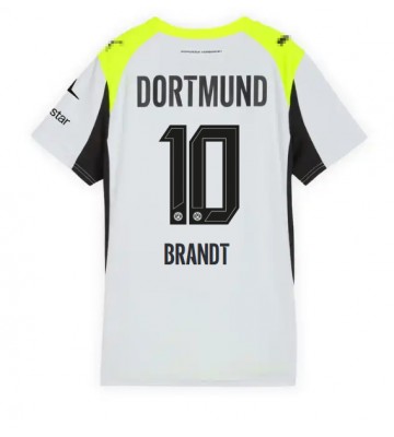Borussia Dortmund Julian Brandt #10 Dámské Venkovní Dres 2025-26 Krátký Rukáv Borussia Dortmund Julian Brandt #10 Dámské Venkovní Dres 2025-26 Krátký Rukáv