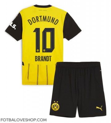 Borussia Dortmund Julian Brandt #10 Dětské Domácí Dres 2024-25 Krátký Rukáv (+ trenýrky)