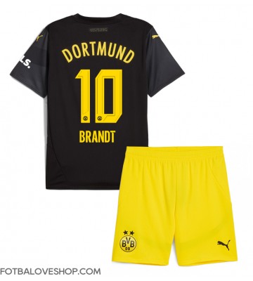 Borussia Dortmund Julian Brandt #10 Dětské Venkovní Dres 2024-25 Krátký Rukáv (+ trenýrky)