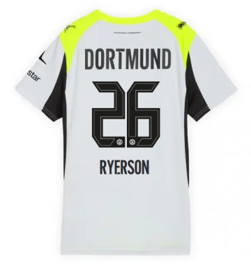 Borussia Dortmund Julian Ryerson #26 Dámské Venkovní Dres 2025-26 Krátký Rukáv Borussia Dortmund Julian Ryerson #26 Dámské Venkovní Dres 2025-26 Krátký Rukáv