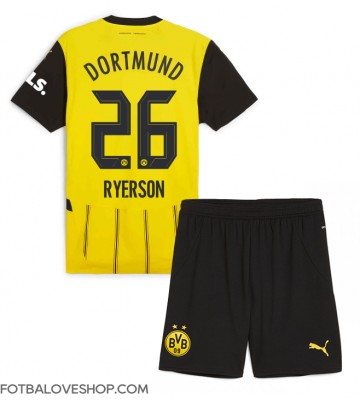 Borussia Dortmund Julian Ryerson #26 Dětské Domácí Dres 2024-25 Krátký Rukáv (+ trenýrky)