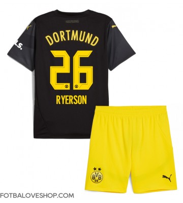 Borussia Dortmund Julian Ryerson #26 Dětské Venkovní Dres 2024-25 Krátký Rukáv (+ trenýrky)