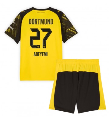 Borussia Dortmund Karim Adeyemi #27 Dětské Domácí Dres 2025-26 Krátký Rukáv (+ trenýrky)
