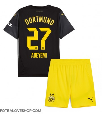 Borussia Dortmund Karim Adeyemi #27 Dětské Venkovní Dres 2024-25 Krátký Rukáv (+ trenýrky)