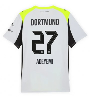 Borussia Dortmund Karim Adeyemi #27 Venkovní Dres 2025-26 Krátký Rukáv