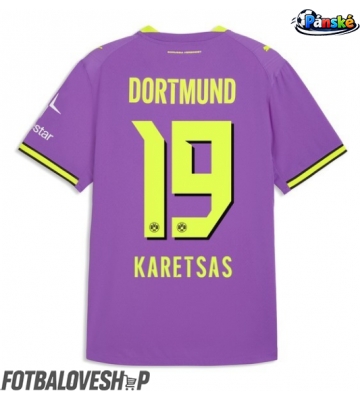 Borussia Dortmund Konstantinos Karetsas #19 Alternativní Dres 2026-27 Krátký Rukáv