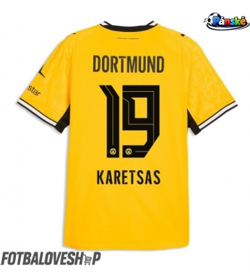 Borussia Dortmund Konstantinos Karetsas #19 Domácí Dres 2026-27 Krátký Rukáv