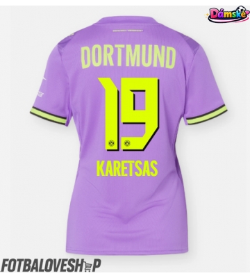 Borussia Dortmund Konstantinos Karetsas #19 Dámské Alternativní Dres 2026-27 Krátký Rukáv