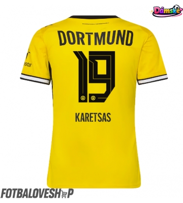 Borussia Dortmund Konstantinos Karetsas #19 Dámské Domácí Dres 2026-27 Krátký Rukáv