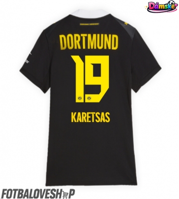 Borussia Dortmund Konstantinos Karetsas #19 Dámské Venkovní Dres 2026-27 Krátký Rukáv