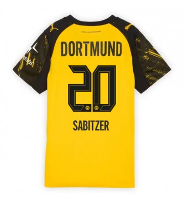 Borussia Dortmund Marcel Sabitzer #20 Dámské Domácí Dres 2025-26 Krátký Rukáv Borussia Dortmund Marcel Sabitzer #20 Dámské Domácí Dres 2025-26 Krátký Rukáv