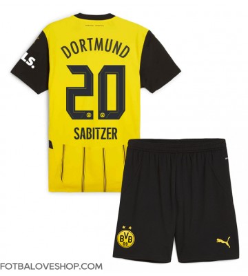 Borussia Dortmund Marcel Sabitzer #20 Dětské Domácí Dres 2024-25 Krátký Rukáv (+ trenýrky)