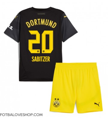 Borussia Dortmund Marcel Sabitzer #20 Dětské Venkovní Dres 2024-25 Krátký Rukáv (+ trenýrky)