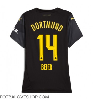 Borussia Dortmund Maximilian Beier #14 Dámské Venkovní Dres 2024-25 Krátký Rukáv