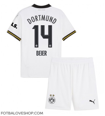 Borussia Dortmund Maximilian Beier #14 Dětské Alternativní Dres 2024-25 Krátký Rukáv (+ trenýrky)
