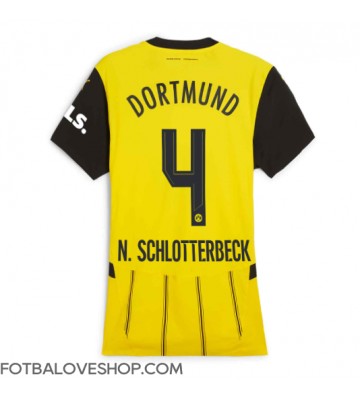 Borussia Dortmund Nico Schlotterbeck #4 Dámské Domácí Dres 2024-25 Krátký Rukáv