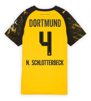 Borussia Dortmund Nico Schlotterbeck #4 Dámské Domácí Dres 2025-26 Krátký Rukáv