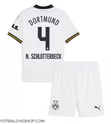 Borussia Dortmund Nico Schlotterbeck #4 Dětské Alternativní Dres 2024-25 Krátký Rukáv (+ trenýrky)