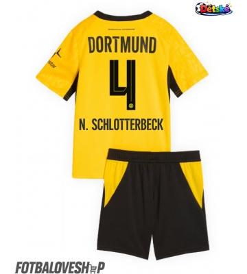 Borussia Dortmund Nico Schlotterbeck #4 Dětské Domácí Dres 2026-27 Krátký Rukáv (+ trenýrky)