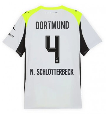 Borussia Dortmund Nico Schlotterbeck #4 Venkovní Dres 2025-26 Krátký Rukáv