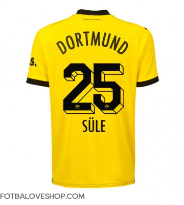 Borussia Dortmund Niklas Sule #25 Domácí Dres 2023-24 Krátký Rukáv