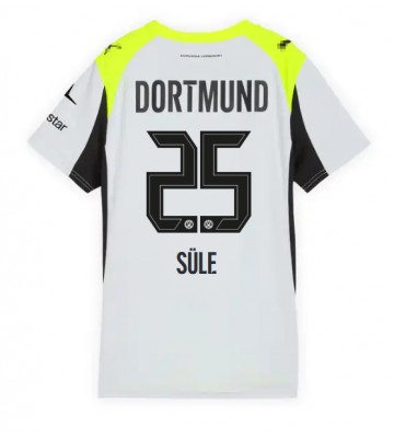 Borussia Dortmund Niklas Sule #25 Dámské Venkovní Dres 2025-26 Krátký Rukáv Borussia Dortmund Niklas Sule #25 Dámské Venkovní Dres 2025-26 Krátký Rukáv