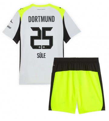 Borussia Dortmund Niklas Sule #25 Dětské Venkovní Dres 2025-26 Krátký Rukáv (+ trenýrky)
