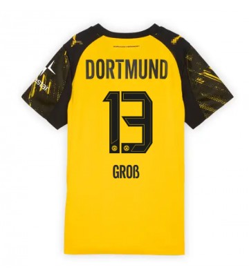 Borussia Dortmund Pascal Gross #13 Dámské Domácí Dres 2025-26 Krátký Rukáv Borussia Dortmund Pascal Gross #13 Dámské Domácí Dres 2025-26 Krátký Rukáv