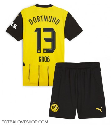 Borussia Dortmund Pascal Gross #13 Dětské Domácí Dres 2024-25 Krátký Rukáv (+ trenýrky)