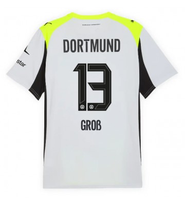 Borussia Dortmund Pascal Gross #13 Venkovní Dres 2025-26 Krátký Rukáv