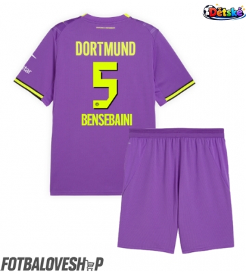 Borussia Dortmund Ramy Bensebaini #5 Dětské Alternativní Dres 2026-27 Krátký Rukáv (+ trenýrky)