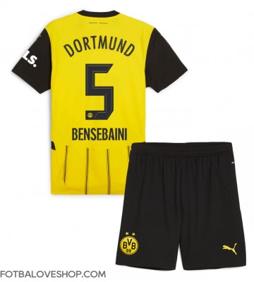 Borussia Dortmund Ramy Bensebaini #5 Dětské Domácí Dres 2024-25 Krátký Rukáv (+ trenýrky)