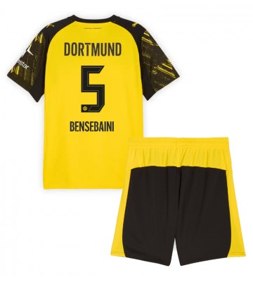 Borussia Dortmund Ramy Bensebaini #5 Dětské Domácí Dres 2025-26 Krátký Rukáv (+ trenýrky)