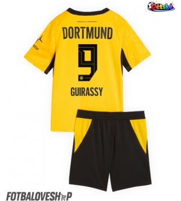 Borussia Dortmund Serhou Guirassy #9 Dětské Domácí Dres 2026-27 Krátký Rukáv (+ trenýrky)