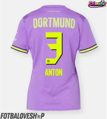 Borussia Dortmund Waldemar Anton #3 Dámské Alternativní Dres 2026-27 Krátký Rukáv