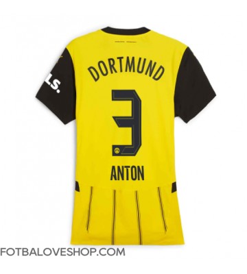 Borussia Dortmund Waldemar Anton #3 Dámské Domácí Dres 2024-25 Krátký Rukáv
