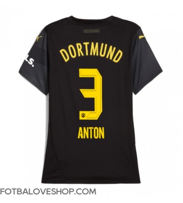 Borussia Dortmund Waldemar Anton #3 Dámské Venkovní Dres 2024-25 Krátký Rukáv