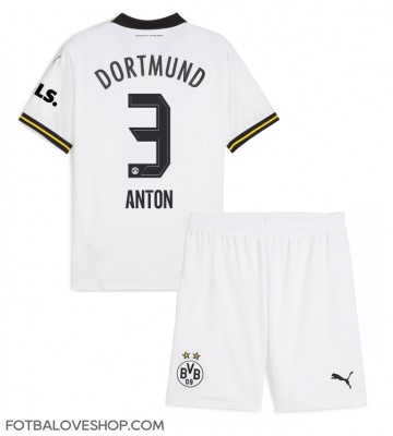 Borussia Dortmund Waldemar Anton #3 Dětské Alternativní Dres 2024-25 Krátký Rukáv (+ trenýrky)