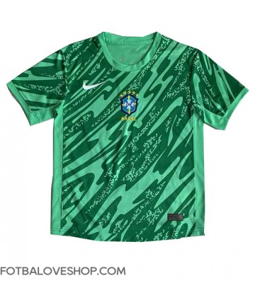 Brazílie Brankářské Domácí Dres Copa America 2024 Krátký Rukáv