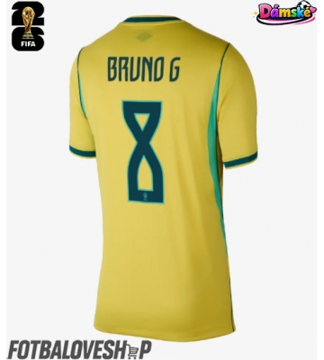 Brazílie Bruno Guimaraes #8 Dámské Domácí Dres MS 2026 Krátký Rukáv