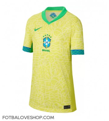 Brazílie Dámské Domácí Dres Copa America 2024 Krátký Rukáv