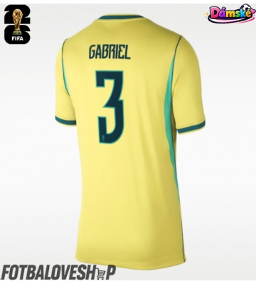 Brazílie Gabriel Magalhaes #3 Dámské Domácí Dres MS 2026 Krátký Rukáv