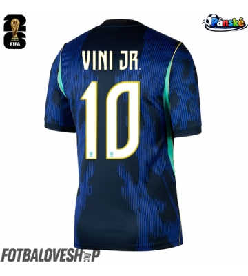 Brazílie Vinicius Junior #10 Venkovní Dres MS 2026 Krátký Rukáv