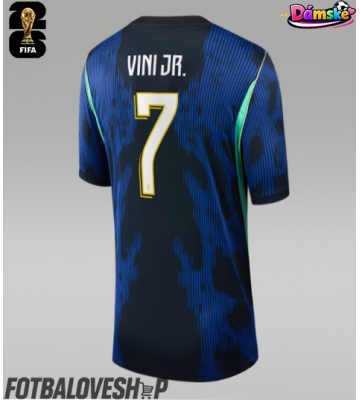 Brazílie Vinicius Junior #7 Dámské Venkovní Dres MS 2026 Krátký Rukáv
